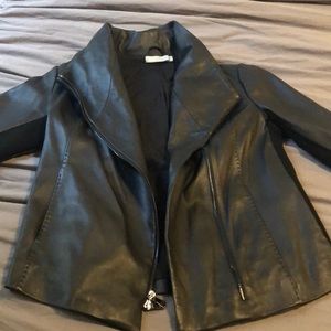 Vince leather coat NWOT